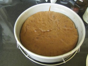 Baked Cake Cooling on Rack