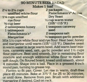 Newspaper recipe